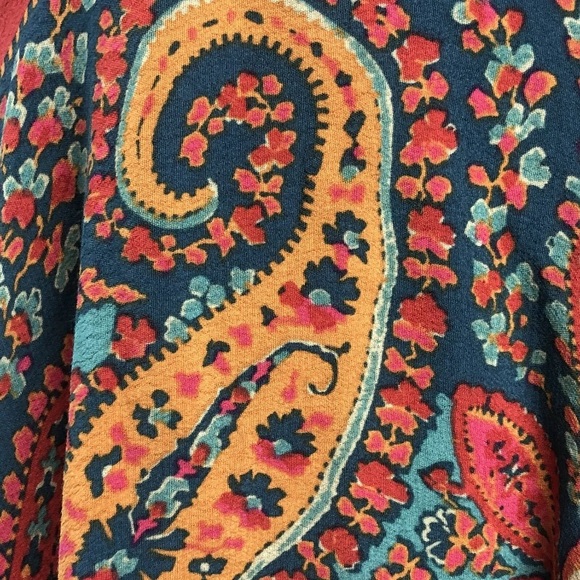 Free People Paisley Fit & Flare Mini Skater Dress - Picture 4 of 8